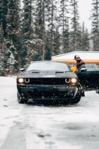 getting into frozen car