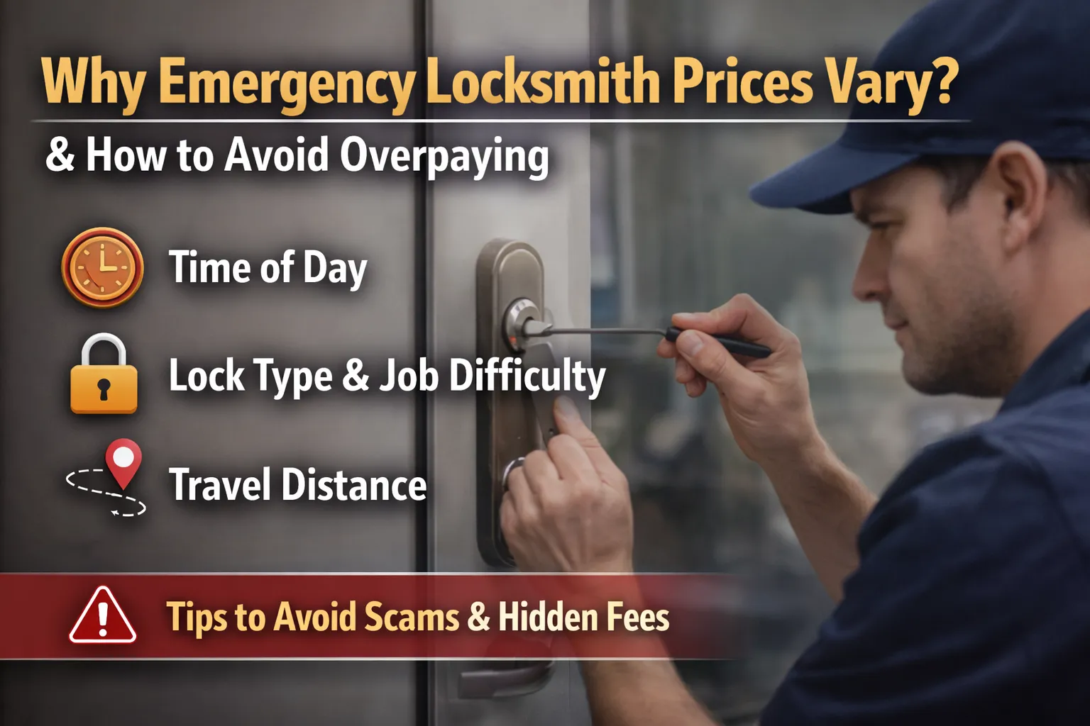 Why Emergency Locksmith Prices Vary